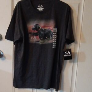 Realtree Men's Charcoal Graphic T-Shirt